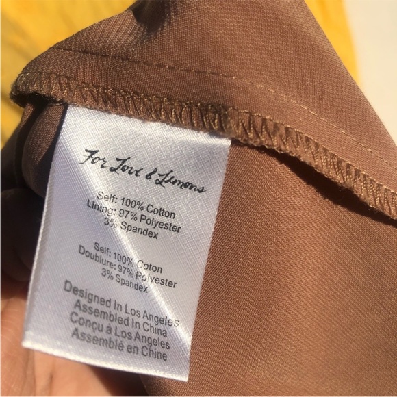 NWT For Love and Lemons - Yellow Spring Eyelet Swing dress - Medium - Picture 4 of 10